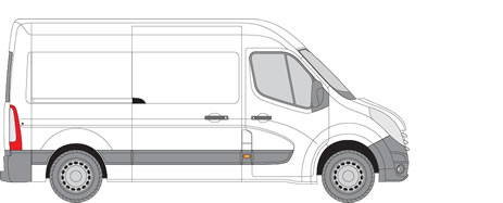 Nissan NV400 Roof Racks (2010+ Medium Wheel Base (L2) - High Roof (H2))