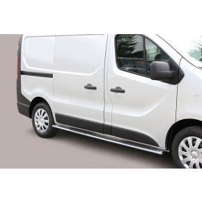 Vauxhall Vivaro Side Bars 2014+ SWB (Oval Side Steps) Stainless Steel Chrome