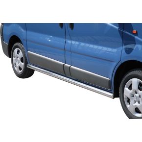 Vauxhall Vivaro Side Bars 2008-2013 SWB (Round) Stainless Steel Chrome