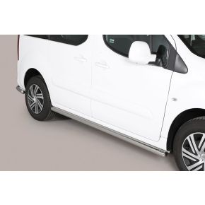 Citroen Berlingo Side Bars 2008-2017 (Round) Stainless Steel Chrome