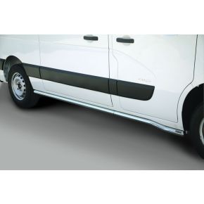 Renault Master Side Bars 2010+ SWB (Round) Stainless Steel Chrome