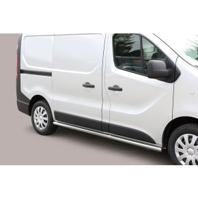 Vauxhall Vivaro Side Bars 2014+ SWB (Round) Stainless Steel Chrome