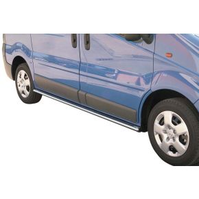 Vauxhall Vivaro Side Bars 2008-2013 (Oval) Stainless Steel Chrome