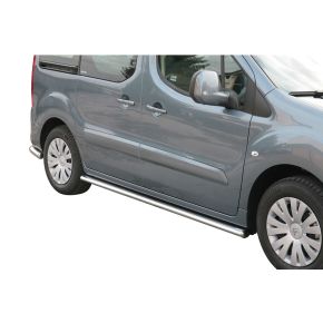 Citroen Berlingo Side Bars 2008-2014 (Oval) Stainless Steel Chrome