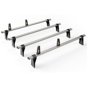 Ford Transit Roof Rack For 2000-2014 100mm Gutter (4 Roof Bars ULTIBar+ By Van Guard)