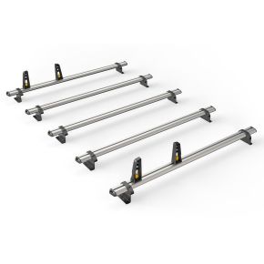 Vauxhall Movano Roof Rack For 2010+ LWB/ELWB L3, L4 High Roof H2 Models (5 Roof Bars - ULTI Bar By Van Guard)