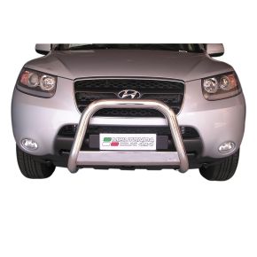 Hyundai Santa Fe Bull Bar 2006-2010 Chrome or Black Stainless Steel