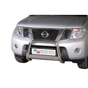 Nissan Navara Bull Bar 2010+ Double Cab Chrome or Black Stainless Steel