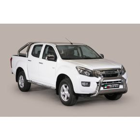 Isuzu D-Max Bull Bar 2012-2019 Double Cab Chrome or Black Stainless Steel