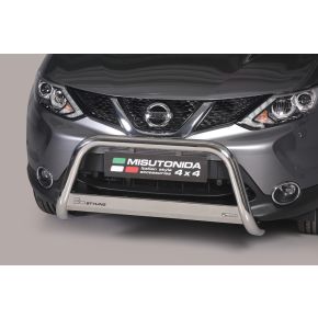 Nissan Qashqai Bull Bar 2014+ Chrome or Black Stainless Steel