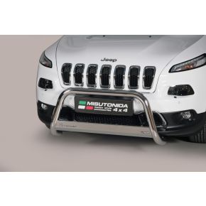 Jeep Cherokee Bull Bar 2014+ Chrome or Black Stainless Steel