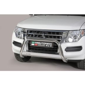 Mitsubishi Pajero Bull Bar 2015+ Chrome or Black Stainless Steel