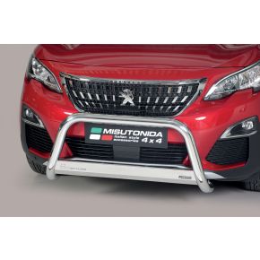 Peugeot 3008 Bull Bar 2018+ Chrome or Black Stainless Steel