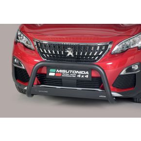 Peugeot 3008 Bull Bar 2018+ Black 63mm