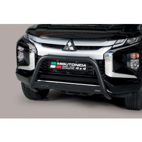 Mitsubishi L200 Bull Bar 2019+ Double Cab-Club Cab Black 63mm