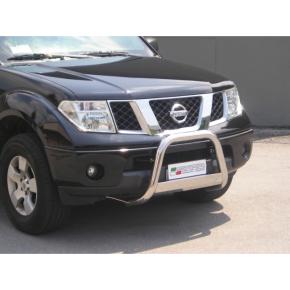 Nissan Navara Bull Bar 2005-2010 Chrome or Black Stainless Steel