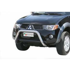 Mitsubishi L200 Bull Bar 2006-2009 Chrome or Black Stainless Steel