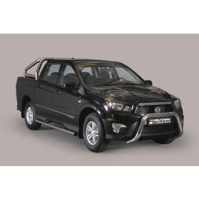 Ssangyong Actyon Sports Bull Bar 2012+ Chrome 76mm