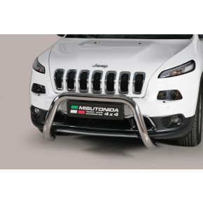 Jeep Cherokee Bull Bar 2014+ Chrome or Black Stainless Steel