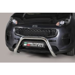 Kia Sportage Bull Bar 2016+ Chrome or Black Stainless Steel