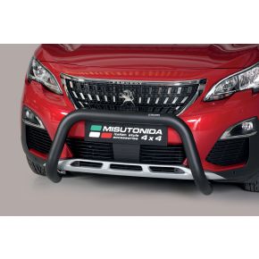 Peugeot 3008 Bull Bar 2018+ Black 76mm