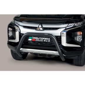 Mitsubishi L200 Bull Bar 2019+ Double Cab-Club Cab Black 76mm