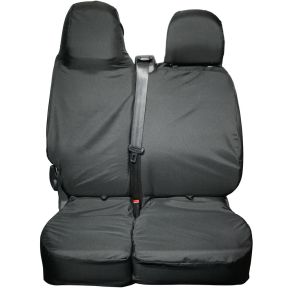 Renault Trafic Seat Cover (2014+) Tailored Double Front Passenger (Models with folding seats)