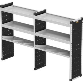 Van Racking - Double Unit - 2 Straight & 1 Angled Per Bay - 1966mm WIDE x 1279mm HIGH x 380mm DEEP