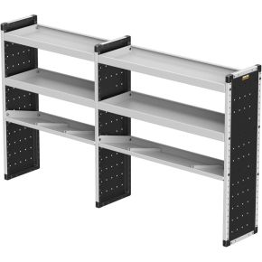 Van Racking - Double Unit - 2 Straight & 1 Angled Per Bay - 2216mm WIDE x 1279mm HIGH x 380mm DEEP