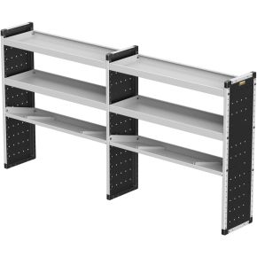 Van Racking - Double Unit - 2 Straight & 1 Angled Per Bay - 2466mm WIDE x 1279mm HIGH x 380mm DEEP